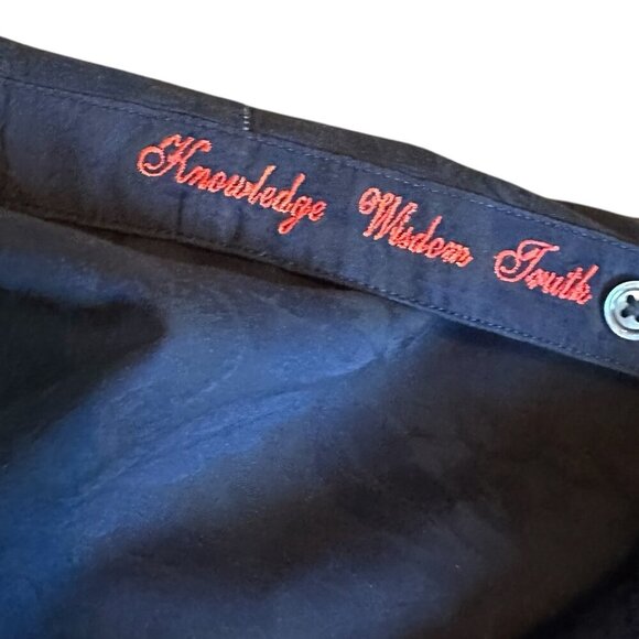 Robert Graham Navy Button-Down Shirt Long Sleeve Paisley Stripe Size Large NWOT - Picture 13 of 15